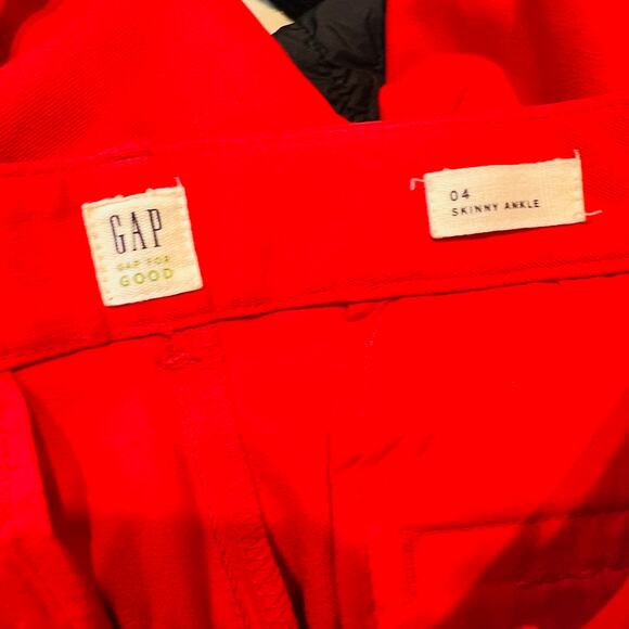 GAP Skinny Ankle Scalloped Edge Pants - 4 - Picture 5 of 6